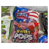 Assorted Candy, Candy Apple Pops, Tootsie Rolls, Bubble Gum, Cotton Candy, and More