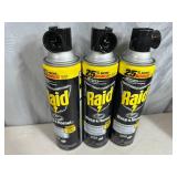 3 New Cans of Raid Wasp and Hornet Sprays