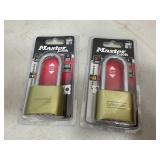 2 New Masterlock 4 Digit Combo Locks