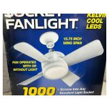 New Socket Fan Light with Remote