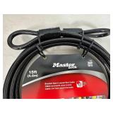 New 15 ft Master Lock Security Cable