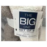 6 New "Big One" Wash Cloths