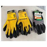 New Dewalt and Scotts Brand Work Gloves / Gardening Gloves