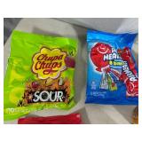 Assorted Candy, Gum, Air Heads, Chupa Chups, and More