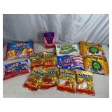 Assorted Candy, Haribo, Caramel Roca, Caramel Apple Pops, Blow Pops, Charms, and More