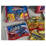 Assorted Candy, Haribo, Caramel Roca, Caramel Apple Pops, Blow Pops, Charms, and More