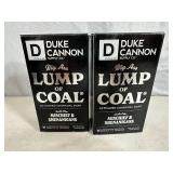 2 New Bars of Duke Cannon Lump of Coal Bar Soap