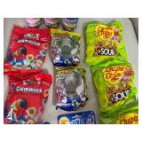 Assorted Candy, Chupa Chups, Melody Pops, Mentos Gum, Haribo Gummies, and More