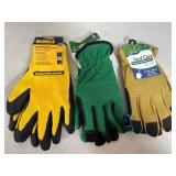 New Dewalt and Scotts Brand Work Gloves / Gardening Gloves
