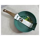 New 9.5 inch Ceramic Coated Aluminum Induction Safe Frying Pan