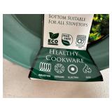 New 8 inch Ceramic Coated Aluminum Induction Safe Frying Pan