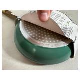 New 8 inch Ceramic Coated Aluminum Induction Safe Frying Pan