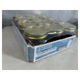 12 New Anchor Hocking Canning Jars - 1 pint Wide Mouth