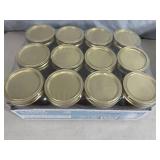 12 New Anchor Hocking Canning Jars - 1 pint Wide Mouth