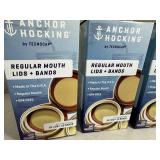 New Anchor Hocking Regular Mouth Jar Lids and Rings