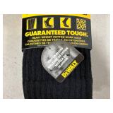 2 New Pairs of Dewalt Heavy Cotton Work Socks