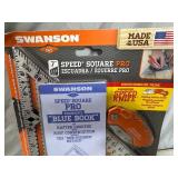 New 7 inch Speed Square with Folding Utility Knife and 3 Line Levels