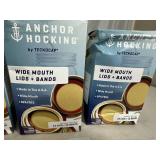 New Anchor Hocking Wide Mouth Jar Lids and Rings