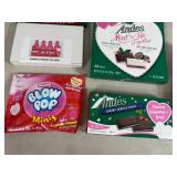 Assorted Candy Andes Mints, Blow Pops, Cotton Candy, Caramel Apple Pops, and More