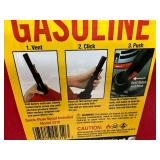New 2 Gallon Gasoline Jug with Quick-Flow Spout