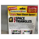 New Pack of 18 Ruby Space Triangles For Closet Organization
