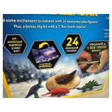 New National Geographic Dinosaur Advent Calendar with 24 Dinosaurs and T-Rex Tooth Replica