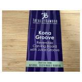 New Large Kona Groove Bamboo Cutting Board