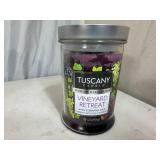 New 18 oz Tuscany Premium Candle with Essential Oils