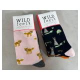 6 New Pairs of Cute Novelty Socks - Fox and Rabbits!