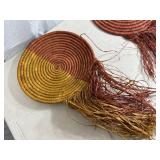 3 New Handmade Woven Basket / Wall Decor - $90 retail
