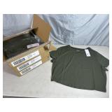 18 New Crew Neck Crop Top T-Shirts - Size 1X