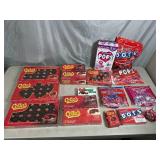 Assorted Candy, Chocolate Covered Cherries, Dots, Tootsie Pops, Fruit Chews, and More