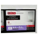 DELTA 24" X 31" Frameless Rectangular Deluxe Glass Bathroom Vanity Mirror