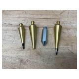 Lot of 4- Plumb Bobs