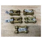 KINGCHAIN Lot of 5- 3/8" Double Clevis Mid Link