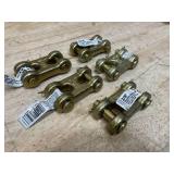 KINGCHAIN Lot of 5- 3/8" Double Clevis Mid Link
