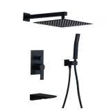 Delta Modern Square Non Shared Function Shower System Package