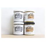 RUST-OLEUM Lot of 4 28oz Containers of Glitter Paint - Harvest Gold / Sterling Silver