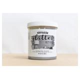 RUST-OLEUM Lot of 4 28oz Containers of Glitter Paint - Harvest Gold / Sterling Silver