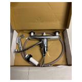 Single-Handle Kitchen Faucet with Side Sprayer