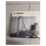 Moen Essie 87014SRS Pull-Down Kitchen Faucet with Soap Dispenser