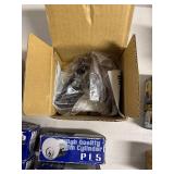 Lot of Assorted Lock Cylinders and Hardware Components