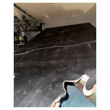 Vintage Chalkboard with Chef Figurine Holding Wine and Grapes