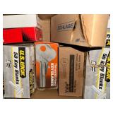 Large Collection of Key Blanks from US Lock, Schlage, Yale