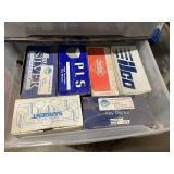 Collection of Key Blanks in Storage Bins