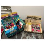 Lot of Key Caps and Tags for Key Management