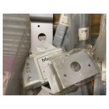Large Collection of Door Hardware Including Latch Protectors and Strike Plates