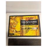 Miller Genuine Draft Tin Sign and Medeco High Security Locks Plaque