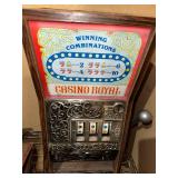 Vintage Casino Royal Slot Machine by WACO, Made in Japan Approximately 18" tall