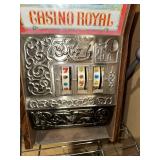 Vintage Casino Royal Slot Machine by WACO, Made in Japan Approximately 18" tall